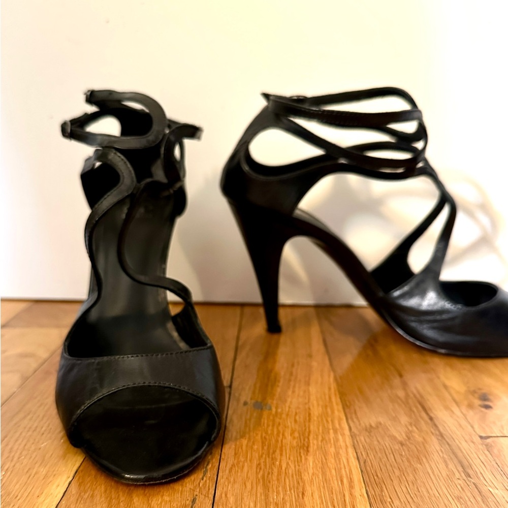 Elegant Black Strappy Heels